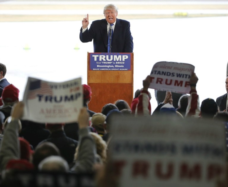 Other concerns raised included the sudden absence of Donald Trump's Illinois state chair Kent Gray. (AP Photo)
