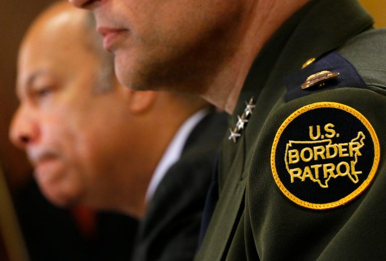 Homeland Security Secretary Jeh Johnson, left, on Capitol Hill in Washington, Tuesday, June 24, as they testify on Capitol Hill in Washington before the House Homeland Security Committee hearing regarding the growing problem of unaccompanied children crossing the border into the U.S. (AP Photo/Charles Dharapak)
