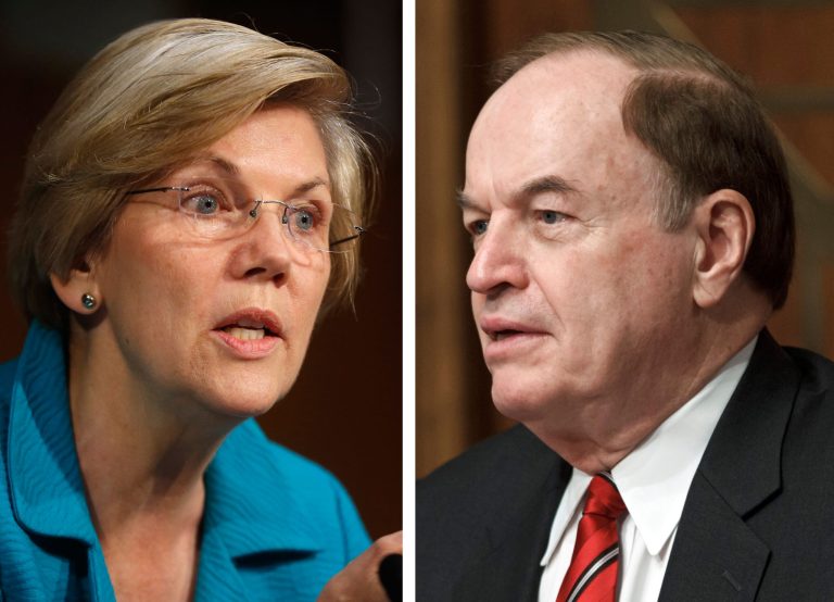 Sens. Elizabeth Warren, D-Mass., and Richard Shelby, R-Ala. (AP Photos)