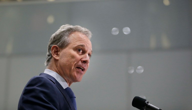 New York Attorney General Eric Schneiderman sent a letter to the EPA on Thursday asking the agency to hold a public meeting in New York on its proposed rule to roll back the climate plan. (AP Photo/Seth Wenig)