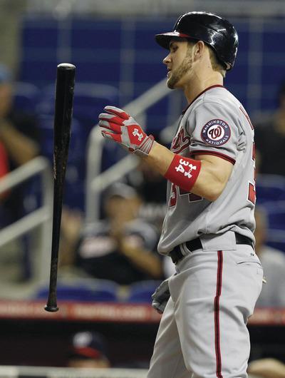 Lynne Sladky/AP
Bryce Harper has four home runs and 11 RBIs in his rookie season.