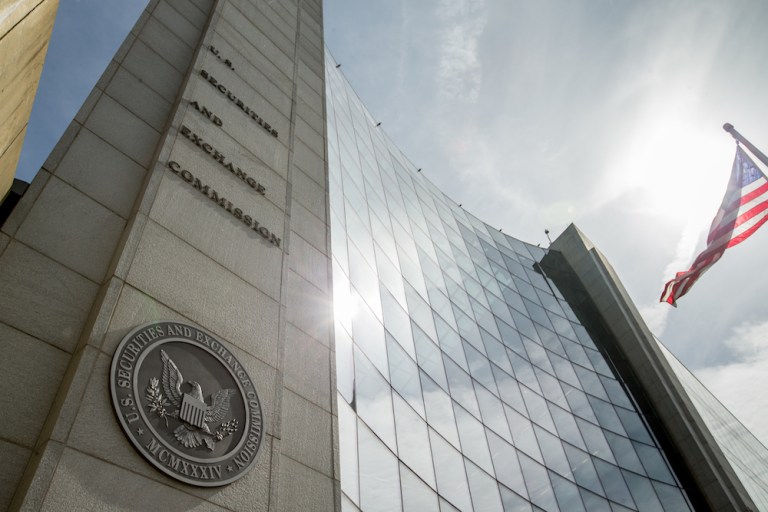 U.S. Securities and Exchange Commission building, Friday, June 19, 2015, in Washington. (AP Photo/Andrew Harnik)