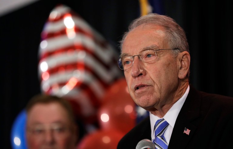 Sen. Chuck Grassley, in a letter to the FBI and the Justice Department, asked them to investigate the groups involved in the supply chain of fetal tissue. (AP Photo/Charlie Neibergall)