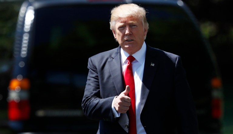 President Trump touted the victories he said Republicans secured with a spending deal struck in Congress this week. (AP Photo/Carolyn Kaster, File)