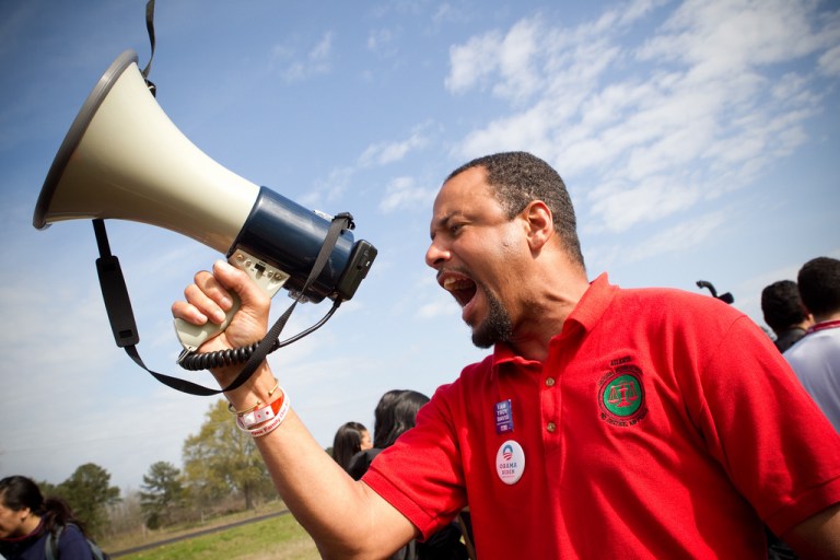 DOL posts employee with Obama campaign button