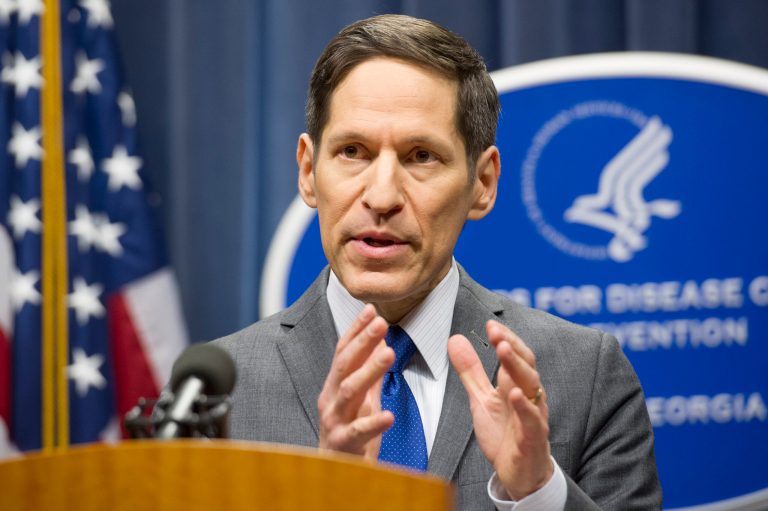 FILE - In this Oct. 12, 2014, file photo, Dr. Tom Frieden, head of the Centers for Disease Control and Prevention, speaks at a news conference in Atlanta. People who shared an apartment with the country's first Ebola patient are emerging from quarantine healthy. And while Thomas Eric Duncan died and two U.S. nurses were infected caring for him, there are successes, too: A nurse infected in Spain has recovered, as have four American aid workers infected in West Africa. Even there, not everyone dies. (AP Photo/John Amis, File)