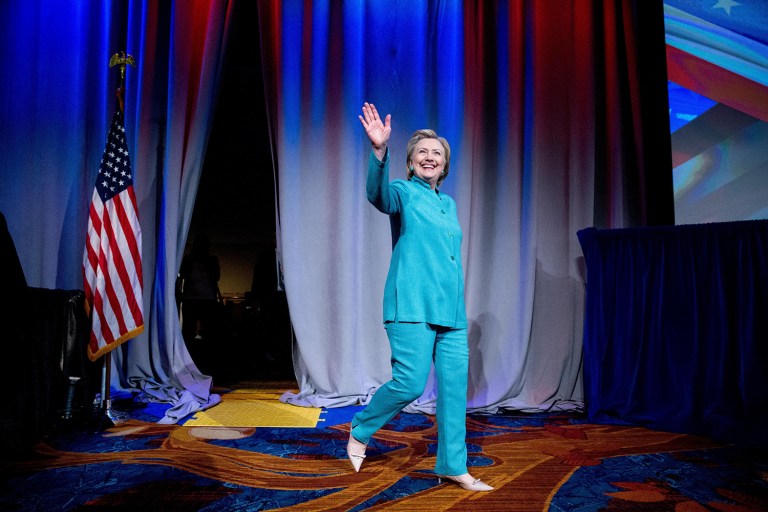 On Friday, the Clinton campaign officially launched a contest where individuals can apply via video submission to be the person who formally nominates Clinton from the convention floor. (AP Photo)