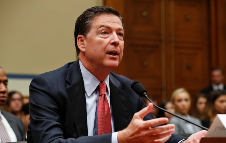 Comey said that viral videos are merely anecdotes that are fueling a narrative that's not based on evidence. (AP Photo/Pablo Martinez Monsivais)