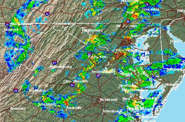 Photos: Tornado watch posted for Washington, D.C., area
