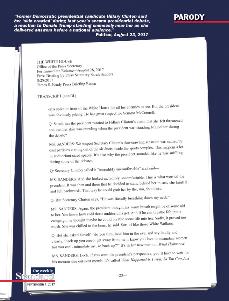 Breathing Down Hillary’s Neck