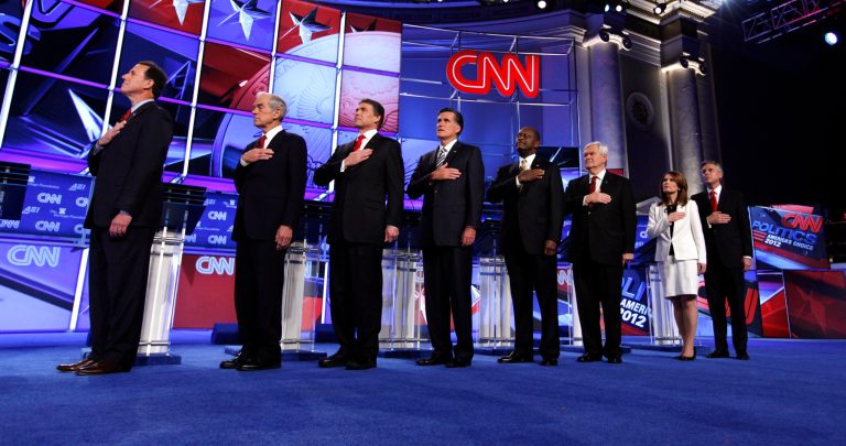 Some within the Republican Party are considering having the party produce the presidential primary debates itself, rather than having the news networks produce them. (AP File)
