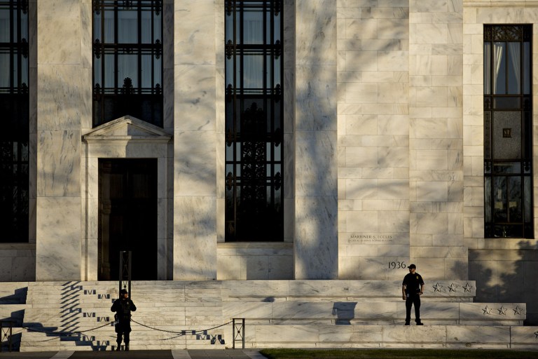 The group seeks to avoid congressional interference with the Fed's conduct of monetary policy, a stance that puts it in conflict with some of the ideas advanced by Democrats as well as Republicans. (Andrew Harrer/Bloomberg, File)