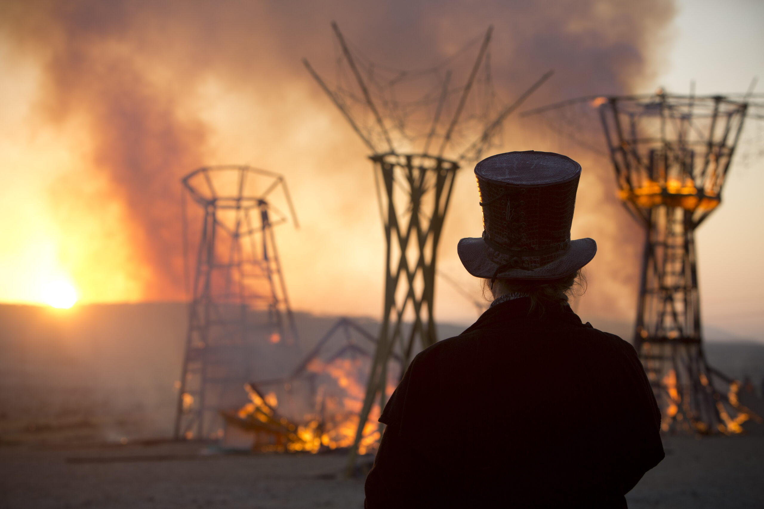 AP PHOTOS: Israel desert ablaze with ‘Burning Man’