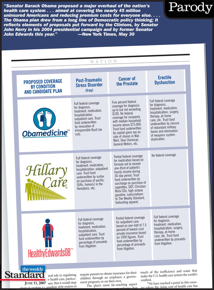 Democratic hopefuls release their health care plans.