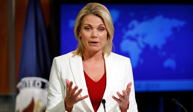 In response to claims an employee with the U.S. Agency for International Development was targeted while stationed at the American embassy in Uzbekistan, State Department spokeswoman Heather Nauert tweeted 