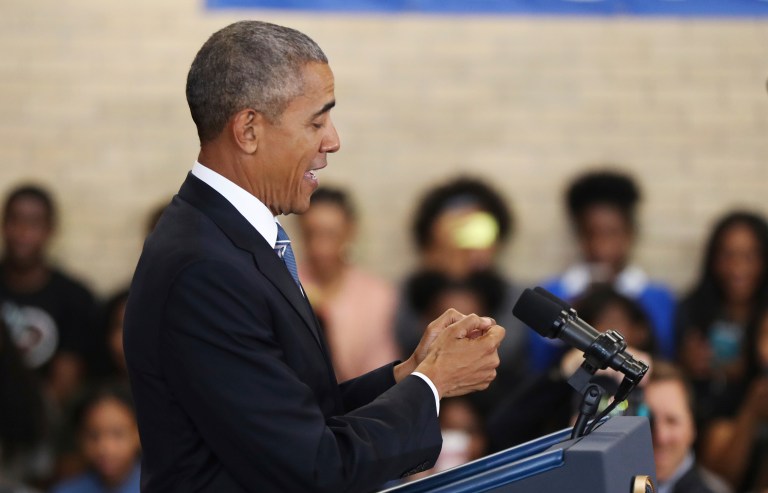 The White House said Monday afternoon that President Obama's @POTUS and @WhiteHouse Twitter handles, Facebook accounts and Instagram pages will be given to his successor starting Jan. 20, 2017. (AP Photo/Manuel Balce Ceneta)