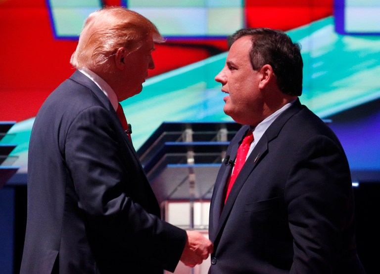 Trump extensively attacked Christie's record as governor and the financial standing of New Jersey. (AP File Photo/John Locher)