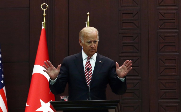 U.S Vice President Joe Biden delivered a stern message to Kurdish forces, telling them they 