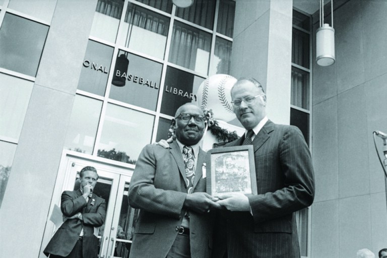ASSOCIATED PRESS FILE PHOTO
Grays first baseman Buck Leonard was inducted to the Hall of Fame in 1972.