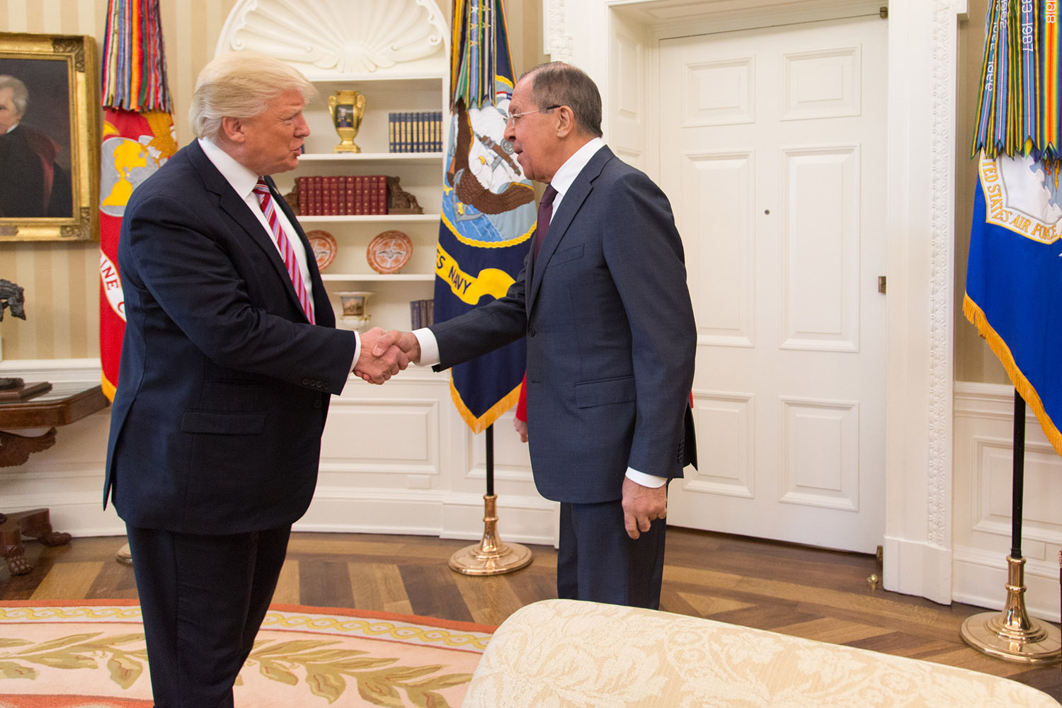 White House releases photos of Trump meeting Russian Foreign Minister Lavrov, but not Ambassador Kislyak
