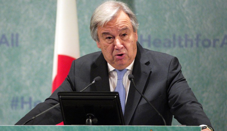 U.N. Secretary-General Antonio Guterres urged leaders 