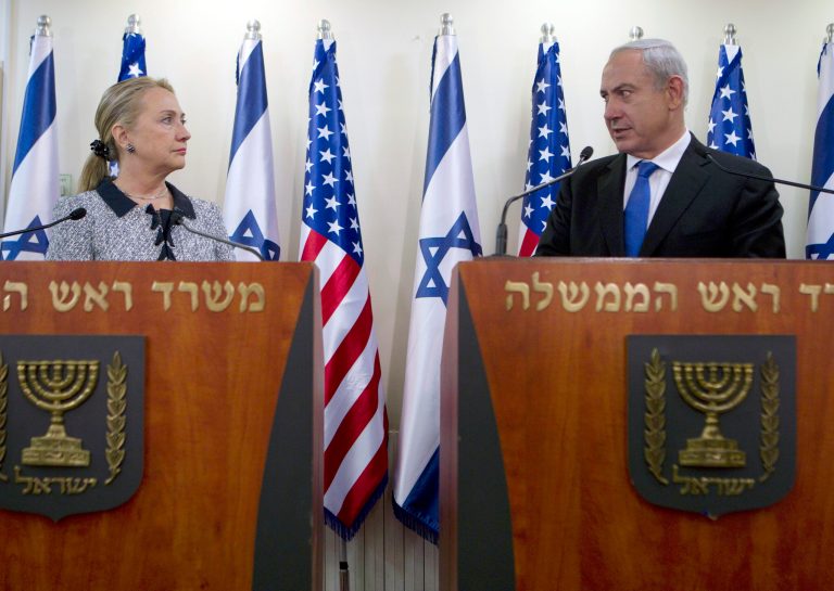 The White House has now made a quiet approach more difficult for Hillary Clinton by implying to the Wall Street Journal that a Clinton administration would share the same attitude toward Israel that Obama has. (AP File)