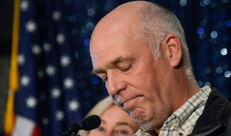 Greg Gianforte was charged with assault, a case still pending in Montana. (Rachel Leathe/Bozeman Daily Chronicle via AP, File)