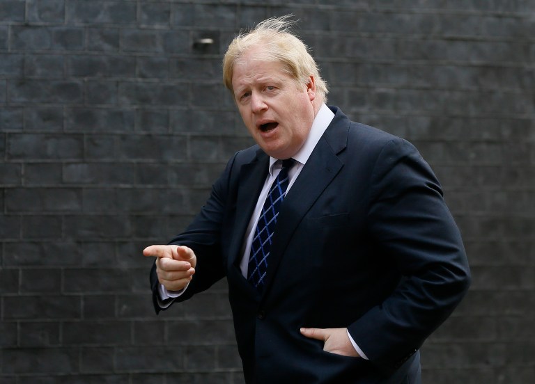 Johnson took issue with President Obama's calls for the United Kingdom to stay in the European Union. (AP Photo/Kirsty Wigglesworth)