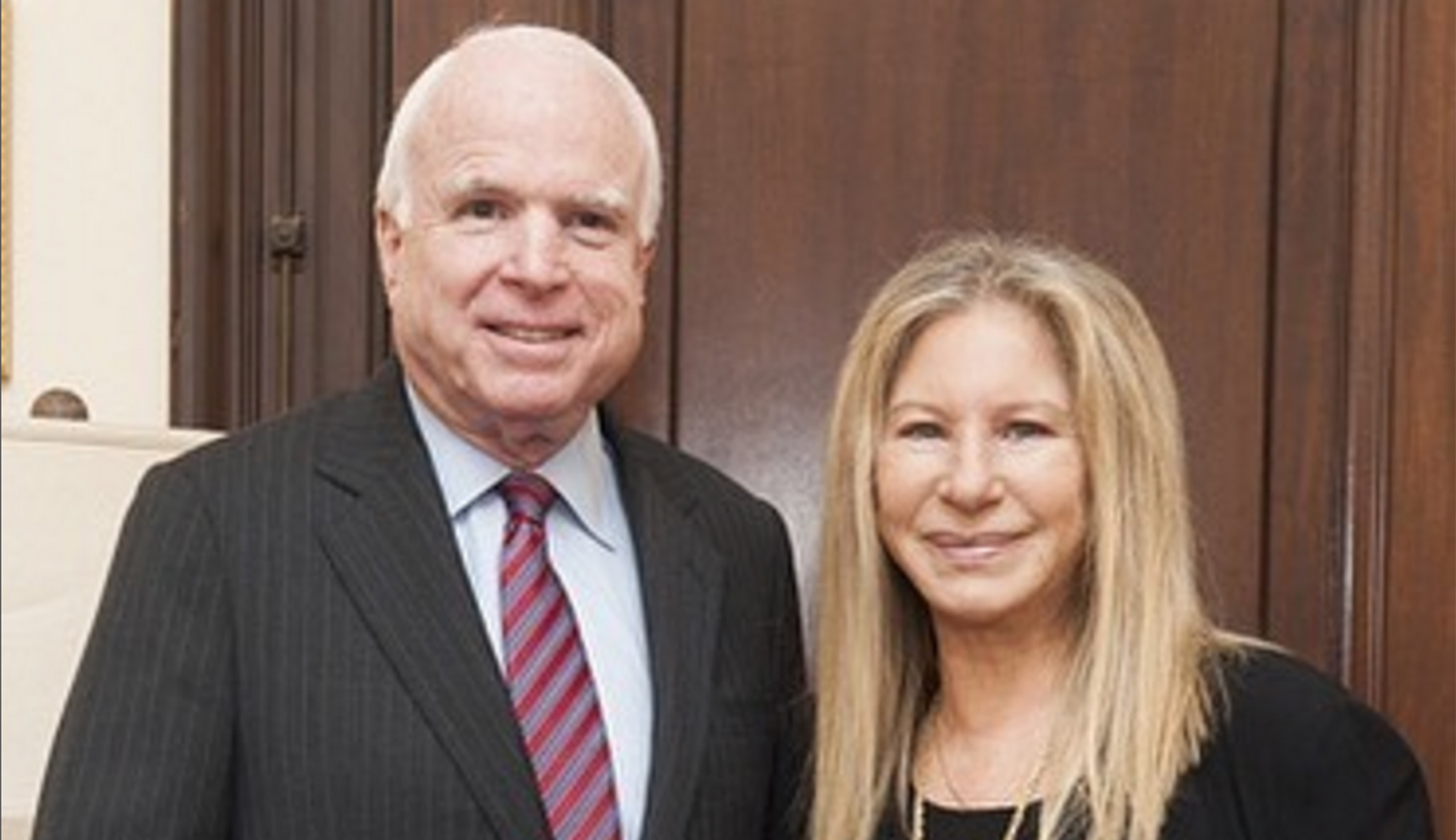 Barbra Streisand, once critical of John McCain, says ‘We need you!’