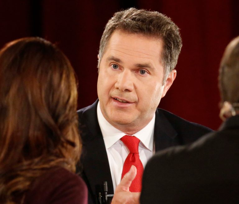 Senate candidate Bruce Braley responds to questions during his debate with Joni Ernst in Sioux City, Iowa, Thursday, Oct. 16, 2014. (AP Photo/The Sioux City Journal, Jim Lee)