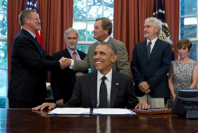 In an interview with NPR released Monday, Obama defended the agreement and said having international inspectors on the ground in Iran would eventually win over a skeptical U.S. public. (AP Photo)Â 