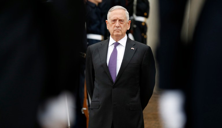 Defense Secretary Jim Mattis said the statements from nearly all members of the Joint Chiefs of Staff condemning racism and extremism following violence in Charlottesville, Va., were just repeating a long-held tenet of the military. (AP Photo/Alex Brandon)