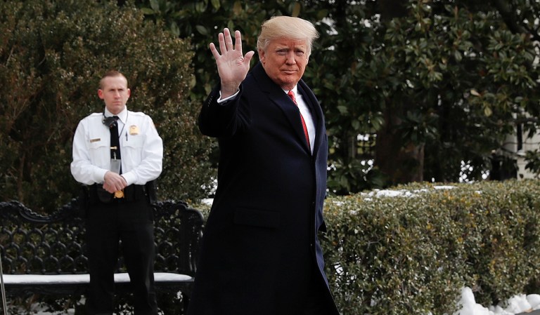 President Trump is traveling to Michigan and Tennessee and returning to Washington later this evening. (AP Photo/Pablo Martinez Monsivais)