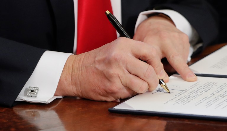 The original ban &mdash; which has been rewritten multiple times having been struck down by various federal courts &mdash; put a 120-day ban on refugees from entering the country and a 90-day ban for most citizens of Libya, Iraq, Iran, Somalia, Sudan, and Yemen. (AP Photo/Pablo Martinez Monsivais)