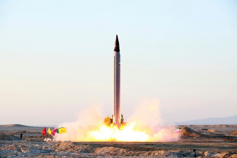 The launch of Iran's long-range ballistic missileÂ does appear to be a violation of U.N. resolutions barring development of such weapons, the White House and State Department said. (Iranian Defense Ministry via AP)