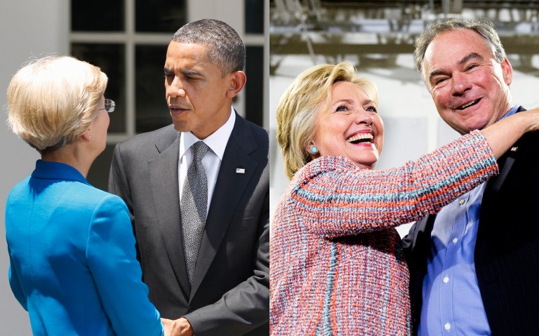 While President Obama is celebrating stealth reforms, Sen. Tim Kaine said they are too strong. (AP Photos)