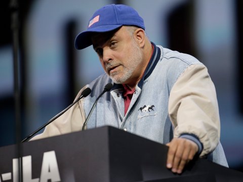 Author and radio talk show host Mark Levin is battling CNN. AP Photo