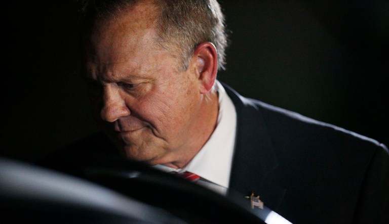 Republican senators, including Majority Leader Mitch McConnell and Alabama's Richard Shelby, have responded to the obvious signals in the political marketplace by saying Roy Moore (pictured above) should withdraw from the race. (AP Photo/Brynn Anderson)