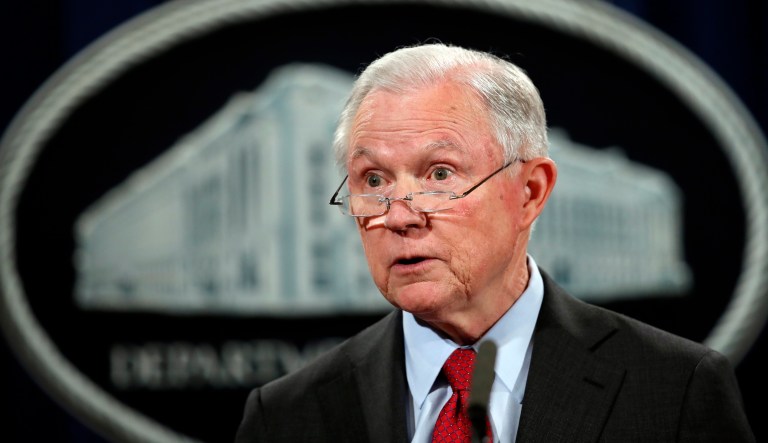 Attorney General Jeff Sessions said a review into the missing texts is 