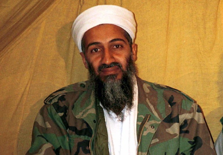 FILE - This undated file photo shows al Qaida leader Osama bin Laden in Afghanistan. Osama bin Laden's spokesman and son-in-law has been captured by U.S. intelligence officials, officials said Thursday, in what a senior congressman called a 