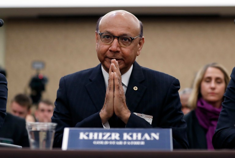 Khizr Khan, a Pakistani-American lawyer and gold star father, explained Monday that his 