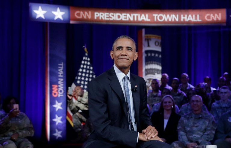 President Obama said Wednesday night that he and his national security team are constantly trying to figure out whether there is more the U.S. can be doing to stop the bloodshed in Syria’s civil war and the safe haven it created for the Islamic State. (AP Photo/Carolyn Kaster)