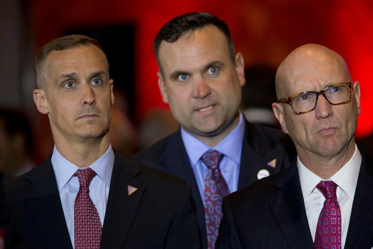 The photo shows a two-minute call from Abedin at 2:30 a.m., with her telephone number blurred out. (AP Photo/Mary Altaffer)