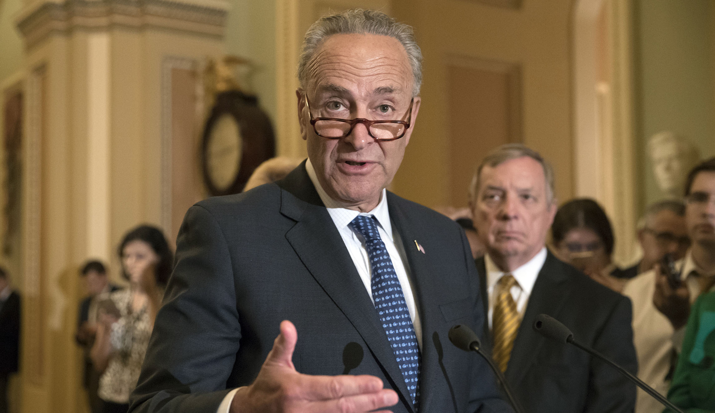 Trump phones Chuck Schumer to discuss healthcare