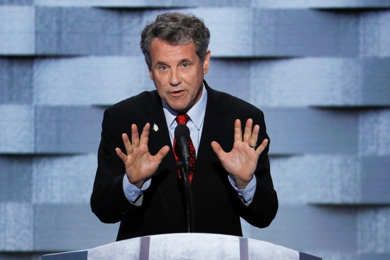 Sen. Sherrod Brown is leading the charge to oppose and obstruct President-elect Trump's nominees. (AP Photo/J. Scott Applewhite)