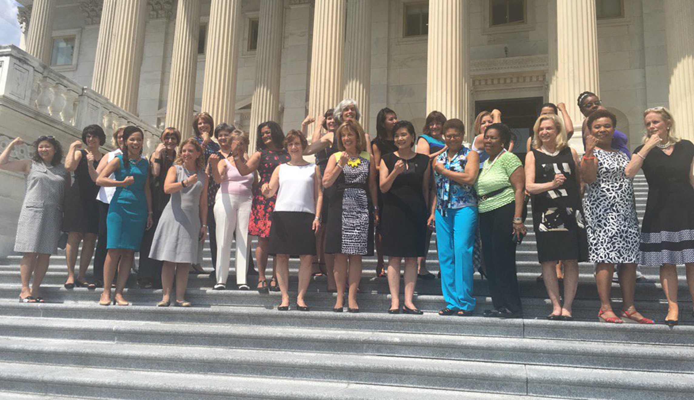 House women ‘bare arms’ to push for dress code changes