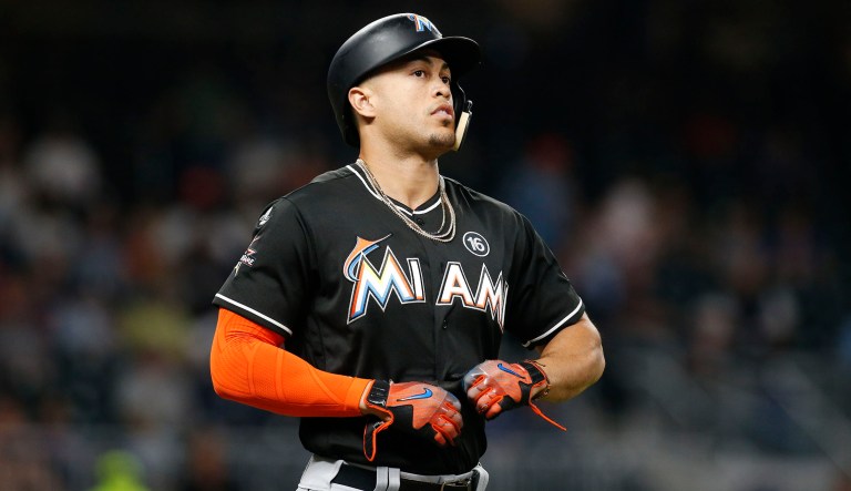 When Giancarlo Stanton returns to Miami for the Marlins' first home game, you should be watching -- something unforgettable just might happen. (AP Photo/Brett Davis)