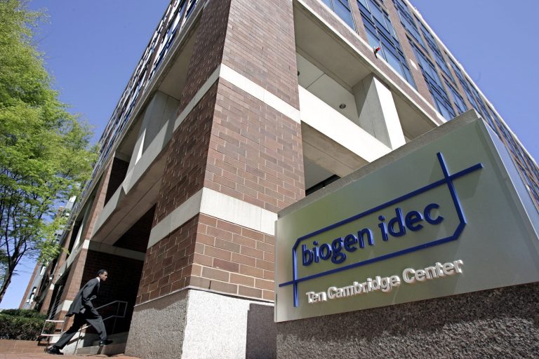 Hillary Clinton, John Kerry and former Democratic senators Tom Harkin and Max Baucus heavily lobbied Biogen, which was the maker of the drug Tysabri. (AP Photo)