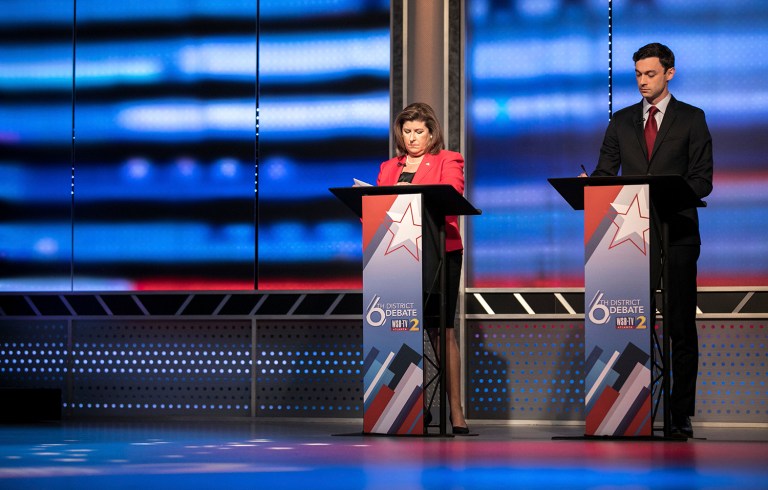 So this is a different race from those in the past, and would be even if both sides weren't pouring $50-plus million into it. (Branden Camp/Atlanta Journal-Constitution via AP)