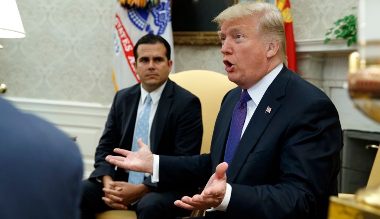 Gov. Ricardo Rossello of Puerto Rico said reports that President Trump called certain foreign nations 